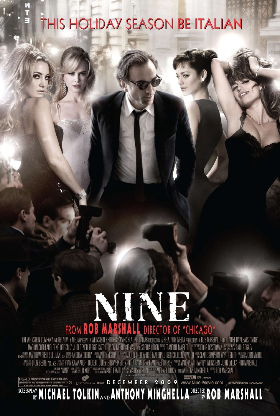 Nine (2009) - Rolled DS Movie Poster