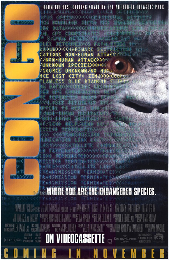 Congo (1995) - Rolled DS Movie Poster