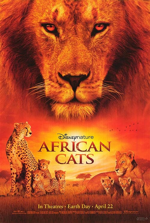 African Cats (2011) - Rolled DS Movie Poster