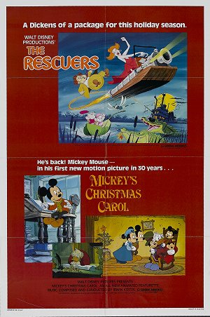 Mickey's Christmas Carol/The Rescuers Down Under (1990)